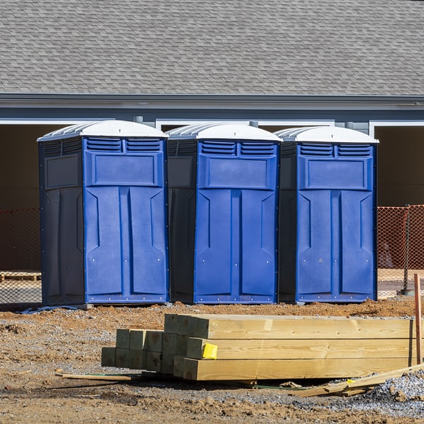 what is the maximum capacity for a single portable restroom in West Milford NJ